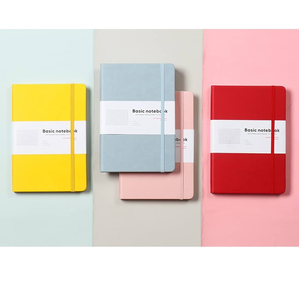 A5 ハードカバー 黒ノート 100ページ Amazon | QQZSG ハードカバーノート 横罫線 A5サイズ レッド 100